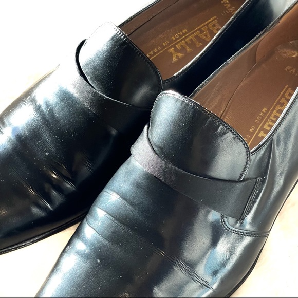Rochester Bally Mens Shoes Black Sz. 8M S - Picture 3 of 15